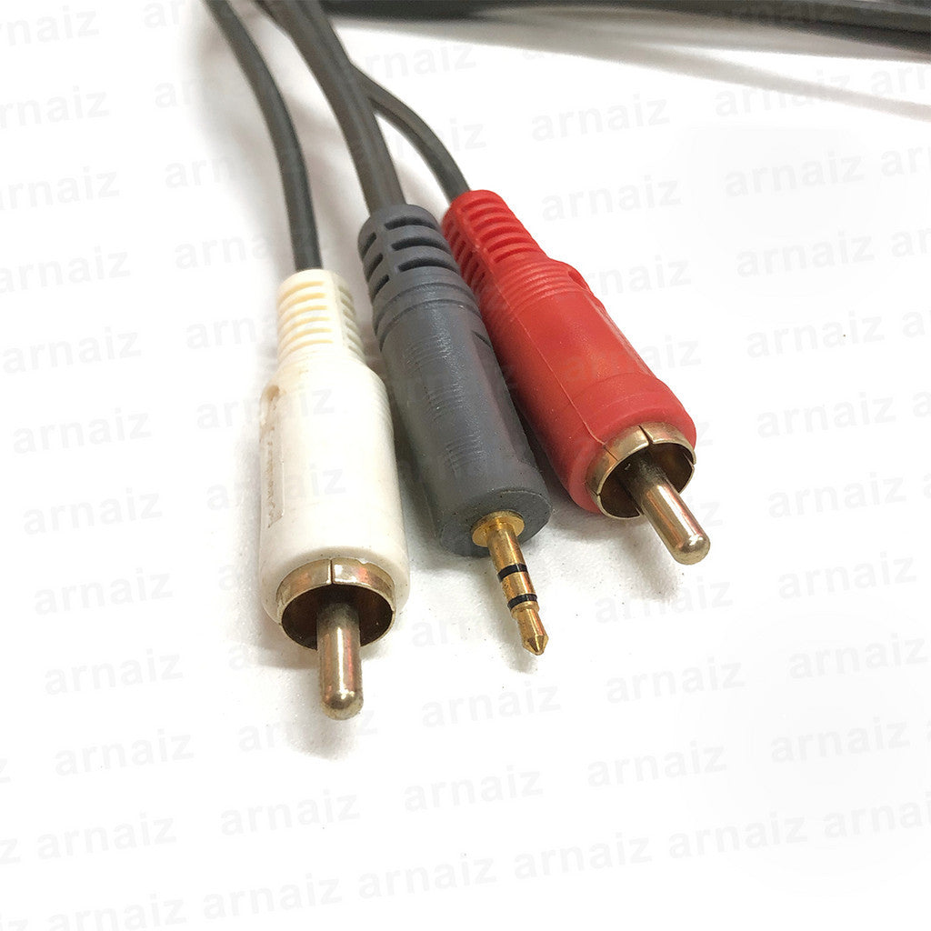 LQD XLA-228ST 2 RCA Plugs to 2.5mm Baby Stereo Plug Digital Audio Cable 1.5 meters CD MP3 Power Amp