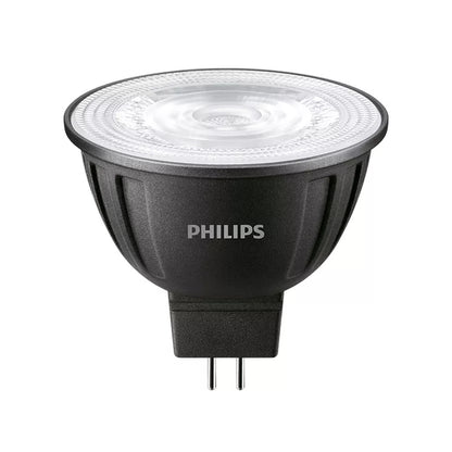 LQD Philips Master LED MR16 7W 12V 2700K Warm White 24D Dimmable GU5.3 830mA 500lm 2500cd CR190