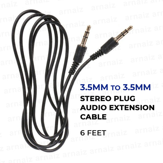 LQD 3.5mm Audio Extension Cable Stereo Plug 6 feet Male to Male Jack Aux for Phone MP4 Headphone